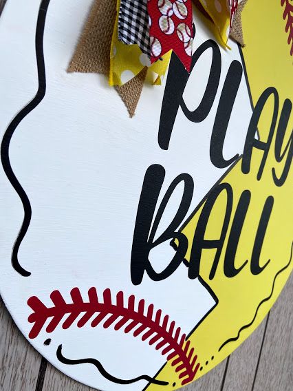 Baseball/Softball Sign with Number - Laser Cut Metal Sign, Playroom Si –  Liliana and Liam